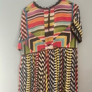 Anthropologie Colorful Patterned Shirt